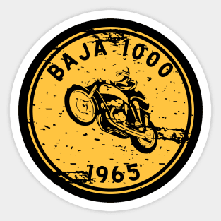 Vintage Motorcycle Race Baja 1000 1962 Sticker